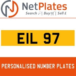 EIL 97 PERSONALISED PRIVATE CHERISHED DVLA NUMBER PLATE In vendita