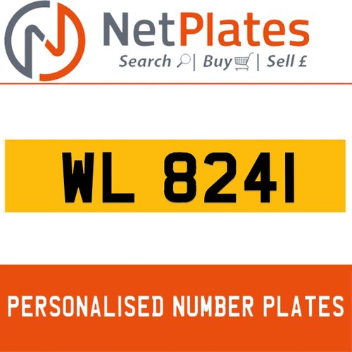 WL 8241 PERSONALISED PRIVATE CHERISHED DVLA NUMBER PLATE For Sale