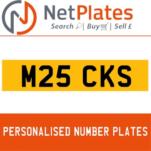 M25 CKS PERSONALISED PRIVATE CHERISHED DVLA NUMBER PLATE For Sale