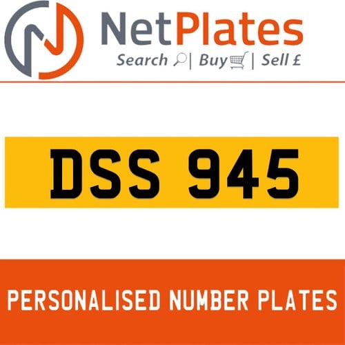 DSS 945 PERSONALISED PRIVATE CHERISHED DVLA NUMBER PLATE In vendita