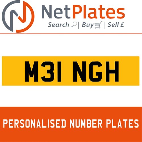 M31 NGH PERSONALISED PRIVATE CHERISHED DVLA NUMBER PLATE For Sale