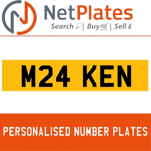 M24 KEN PERSONALISED PRIVATE CHERISHED DVLA NUMBER PLATE For Sale