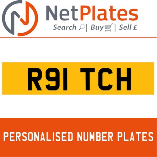 R91 TCH PERSONALISED PRIVATE CHERISHED DVLA NUMBER PLATE For Sale