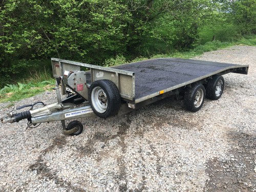 2018 IFOR BEAVER TAIL TRANSPORTER TRAILER WINCH & RAMPS TOW AWAY  SOLD