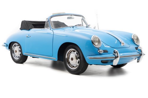 1964 Porsche 356C Cabriolet = Restored Blue(~)Black $119k In vendita