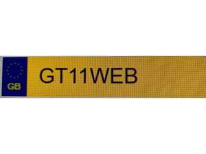 GT11WEB NUMBER PLATE ON RENTENTION AVAILABLE  For Sale (picture 1 of 2)