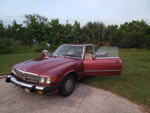 1989 Mercedes 560sl Convertible Roadster 2 Tops Red $12.9k  For Sale