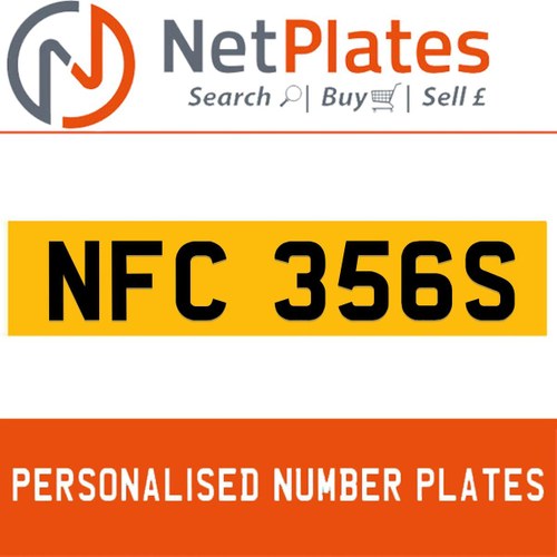 NFC 356S PERSONALISED PRIVATE CHERISHED DVLA NUMBER PLATE In vendita