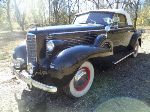 1937 LaSalle Dual Sidemount/Rumble Seat Convertible  For Sale