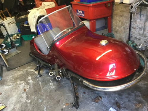 1970 Side car and chassis with wheel In vendita