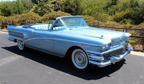 1958 Buick Roadmaster 75 Convertible Power Top Rare AC $95k For Sale