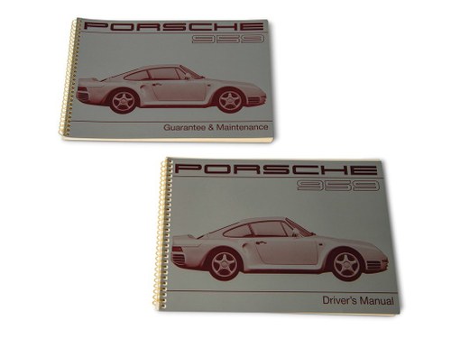 Porsche 959 Drivers Manual and Guarantee & Maintenance Bookl For Sale by Auction