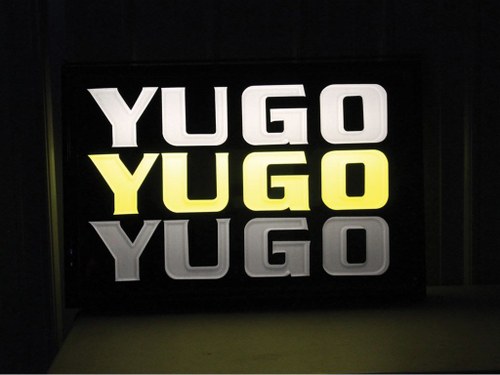 Yugo Dealership Sign For Sale by Auction