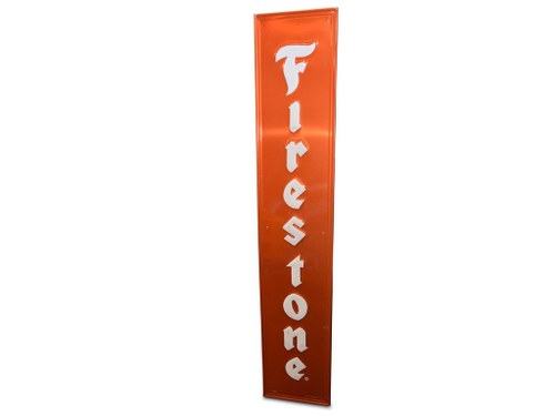 Firestone (tires) Vertical Metal Sign For Sale by Auction