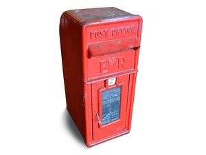 British Metal Mail Box For Sale by Auction