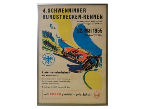 1955 Schwenninger Race Poster For Sale by Auction