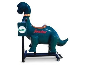 Coin Operated Sinclair Dino Kiddie Ride For Sale by Auction