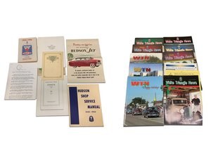 Assorted Hudson manuals, service information, and club publi In vendita all'asta