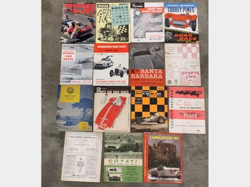 Selection of California Road Racing Brochures including Pomo In vendita all'asta