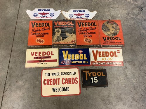 A Selection of Tide Water Oil Advertising including Veedol L For Sale by Auction