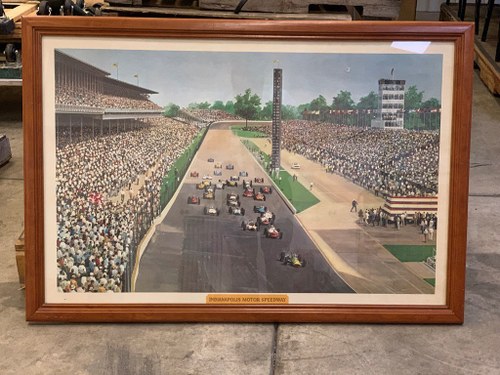 Indianapolis Motor Speedway Framed Photo In vendita all'asta