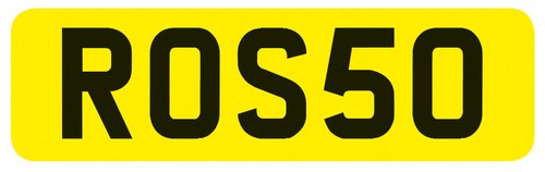 Registration Number ROS50 12 Sep 2019 For Sale by Auction