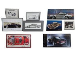 Porsche 959 Framed Posters, Print, and Drawing For Sale by Auction