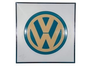 Volkswagen Dealership Large Plastic Sign In vendita all'asta