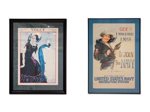 Vintage Framed Advertising In vendita all'asta