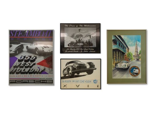 Porsche 356 Registry Framed Posters For Sale by Auction