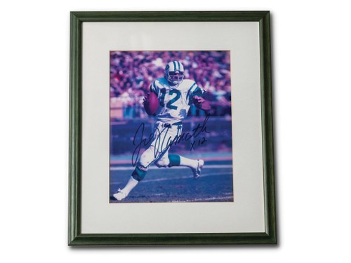 Joe Namath Autographed Framed Photograph In vendita all'asta