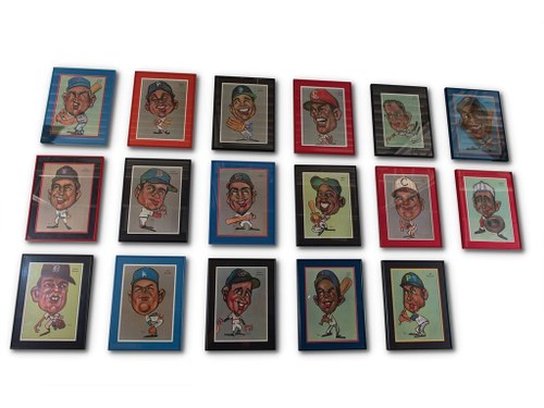 MLB Player Caricatures by Tasco For Sale by Auction