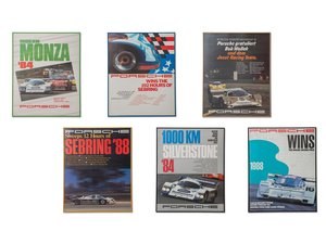 Porsche 956 and 962 Racing Framed Posters For Sale by Auction