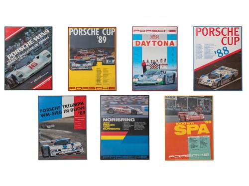 Porsche 962 C Racing Framed Posters For Sale by Auction