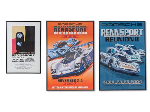 Porsche Rennsport Reunion Framed Posters In vendita all'asta