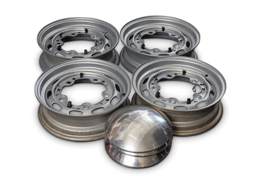 Four Porsche Steel Wheels with Hubcaps, 1956 For Sale by Auction