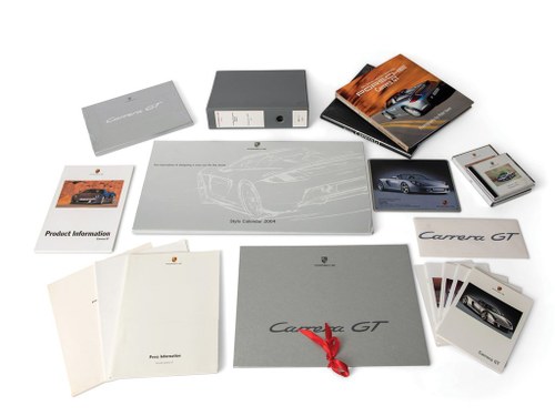 Porsche Carrera GT Manuals, Press Information, Literature, a In vendita all'asta