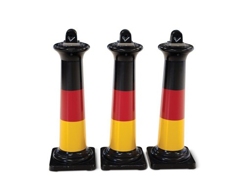 German Flag Livery Standing Ashtrays For Sale by Auction