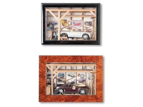 Pair of Porsche Dioramas For Sale by Auction