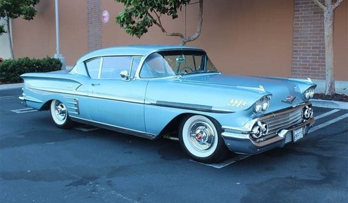 1958 Chevrolet Impala 2 Door HardTop Restored Blue $52k For Sale
