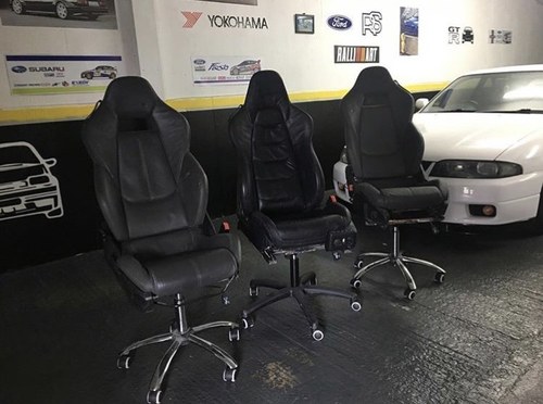 2017 McLaren 570s Seats converted garage/office chairs For Sale