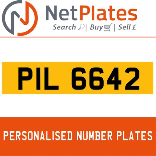 1996 PIL 6642 PERSONALISED PRIVATE CHERISHED DVLA NUMBER PLATE For Sale