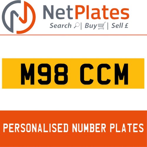 1994 M98 CCM PERSONALISED PRIVATE CHERISHED DVLA NUMBER PLATE For Sale