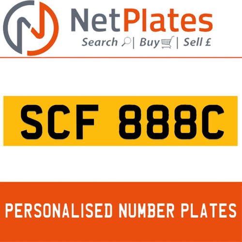 1998 SCF 888C PERSONALISED PRIVATE CHERISHED DVLA NUMBER PLATE For Sale
