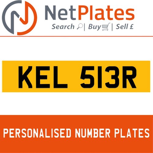 1992 KEL 513R PERSONALISED PRIVATE CHERISHED DVLA NUMBER PLATE For Sale