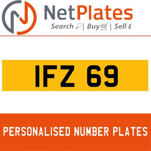 1990 IFZ 69 PERSONALISED PRIVATE CHERISHED DVLA NUMBER PLATE In vendita