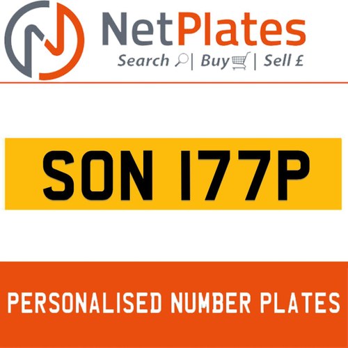 1998 SON 177P PERSONALISED PRIVATE CHERISHED DVLA NUMBER PLATE In vendita