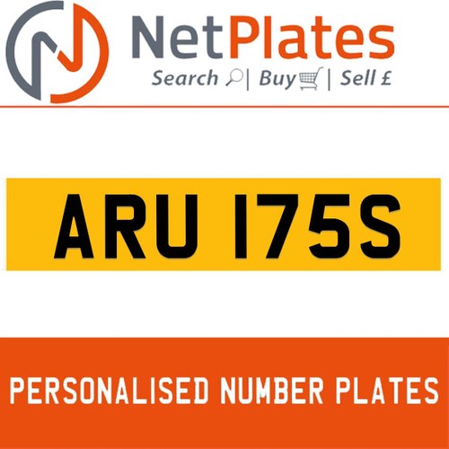 1983 ARU 175S PERSONALISED PRIVATE CHERISHED DVLA NUMBER PLATE For Sale