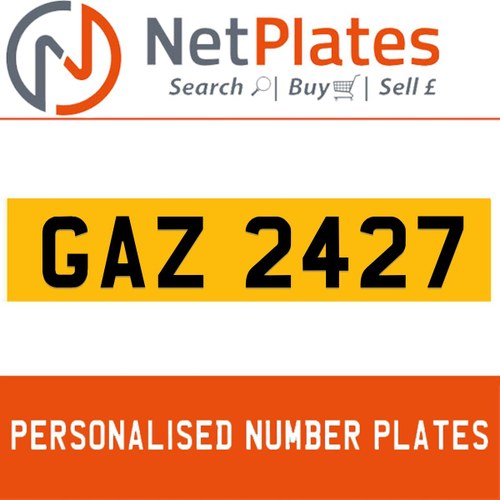 1990 GAZ 2427 PERSONALISED PRIVATE CHERISHED DVLA NUMBER PLATE For Sale