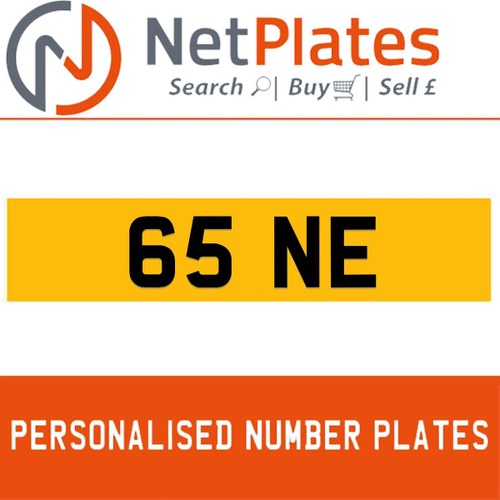 1900 65 NE PERSONALISED PRIVATE CHERISHED DVLA NUMBER PLATE For Sale